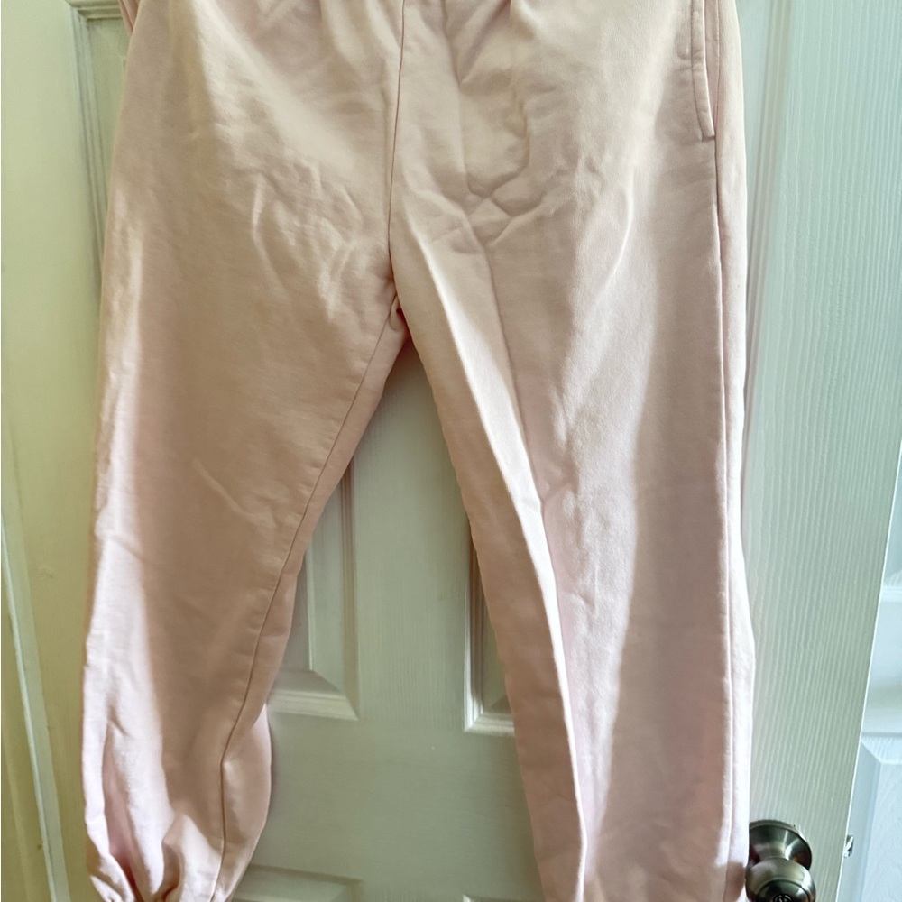 Brandy Melville light pink sweatpants low rise